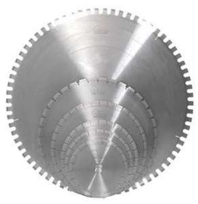 Bild von Diamantsägeblätter für Granit (900mm bis 2000mm) für Brückensägen